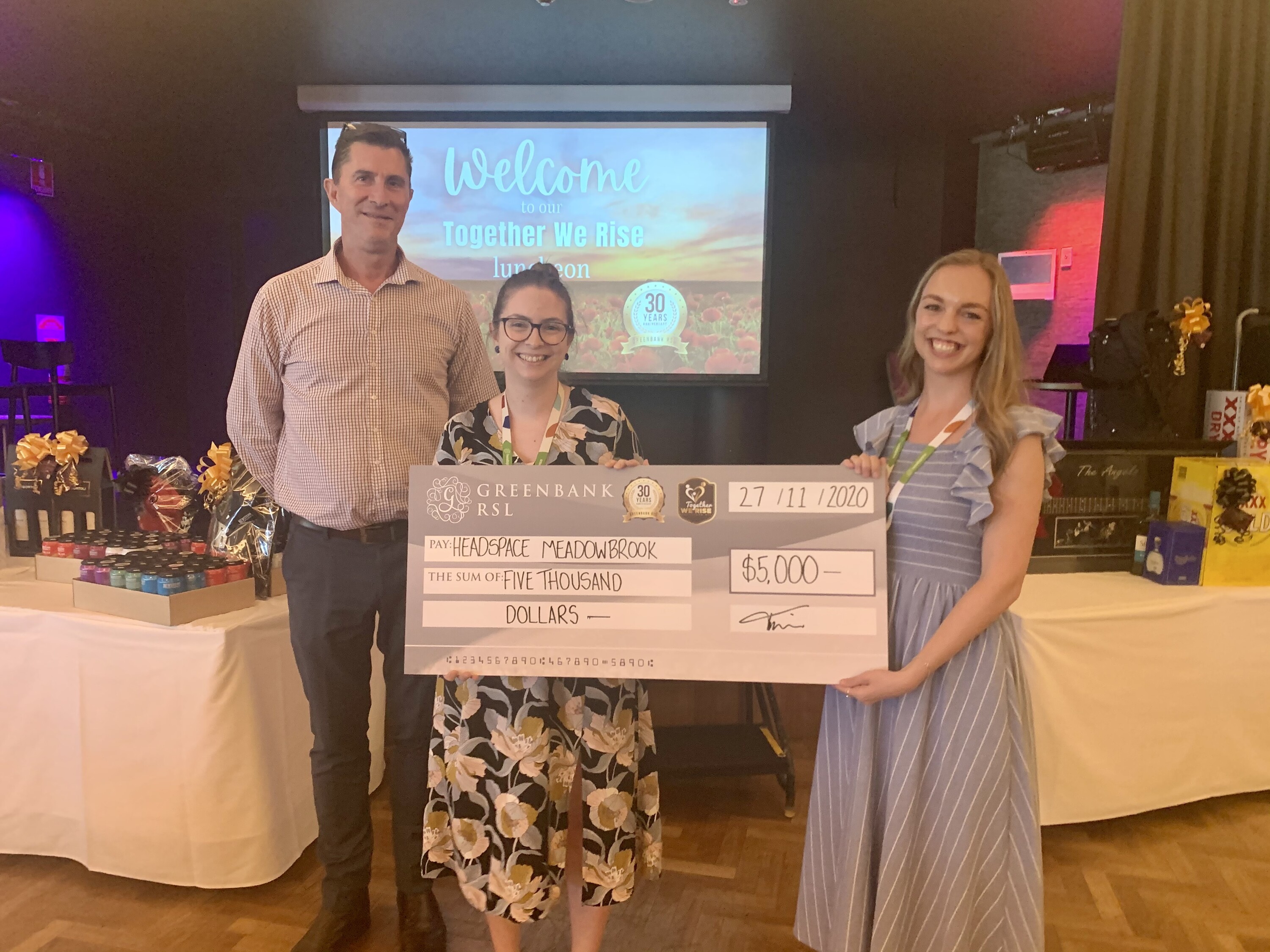  Inaugural Cheque Presentation